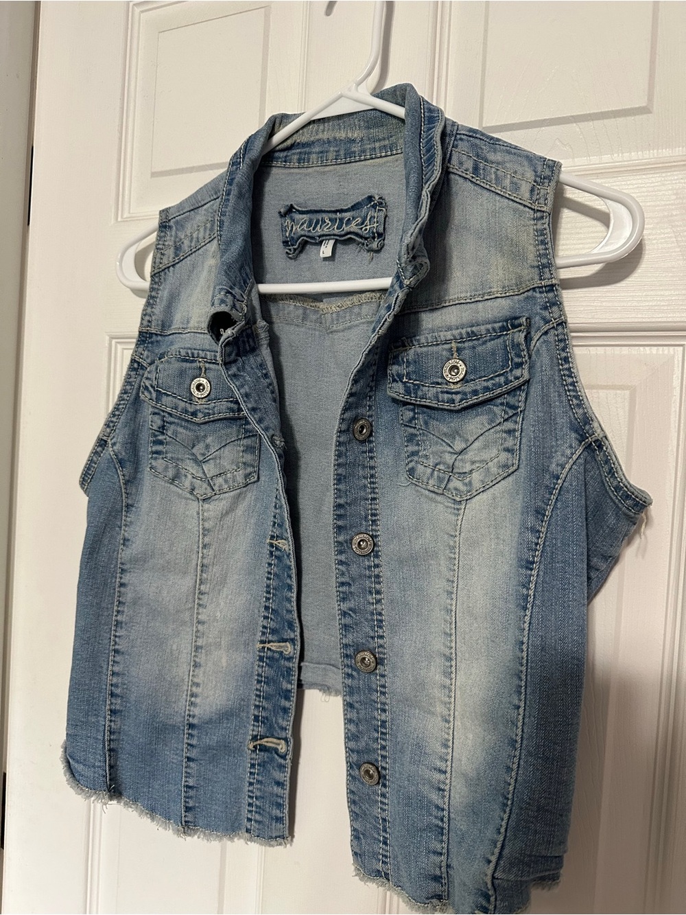 Maurice’s light Wash Denim Vest